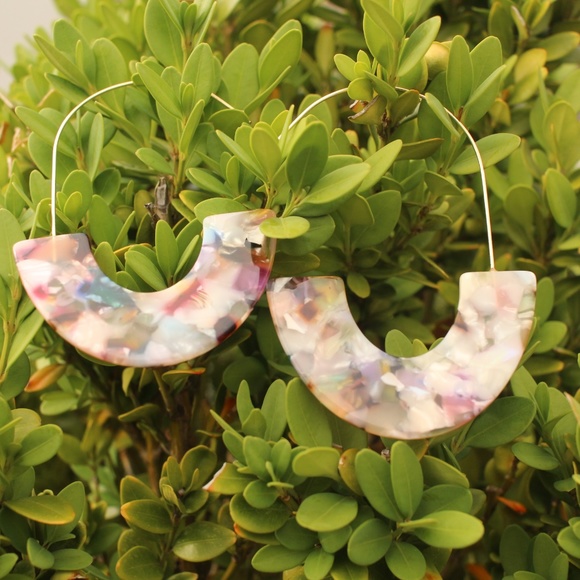 NEW Anthro Baublebar Ryan Crescent Hoop Earrings - Picture 2 of 7